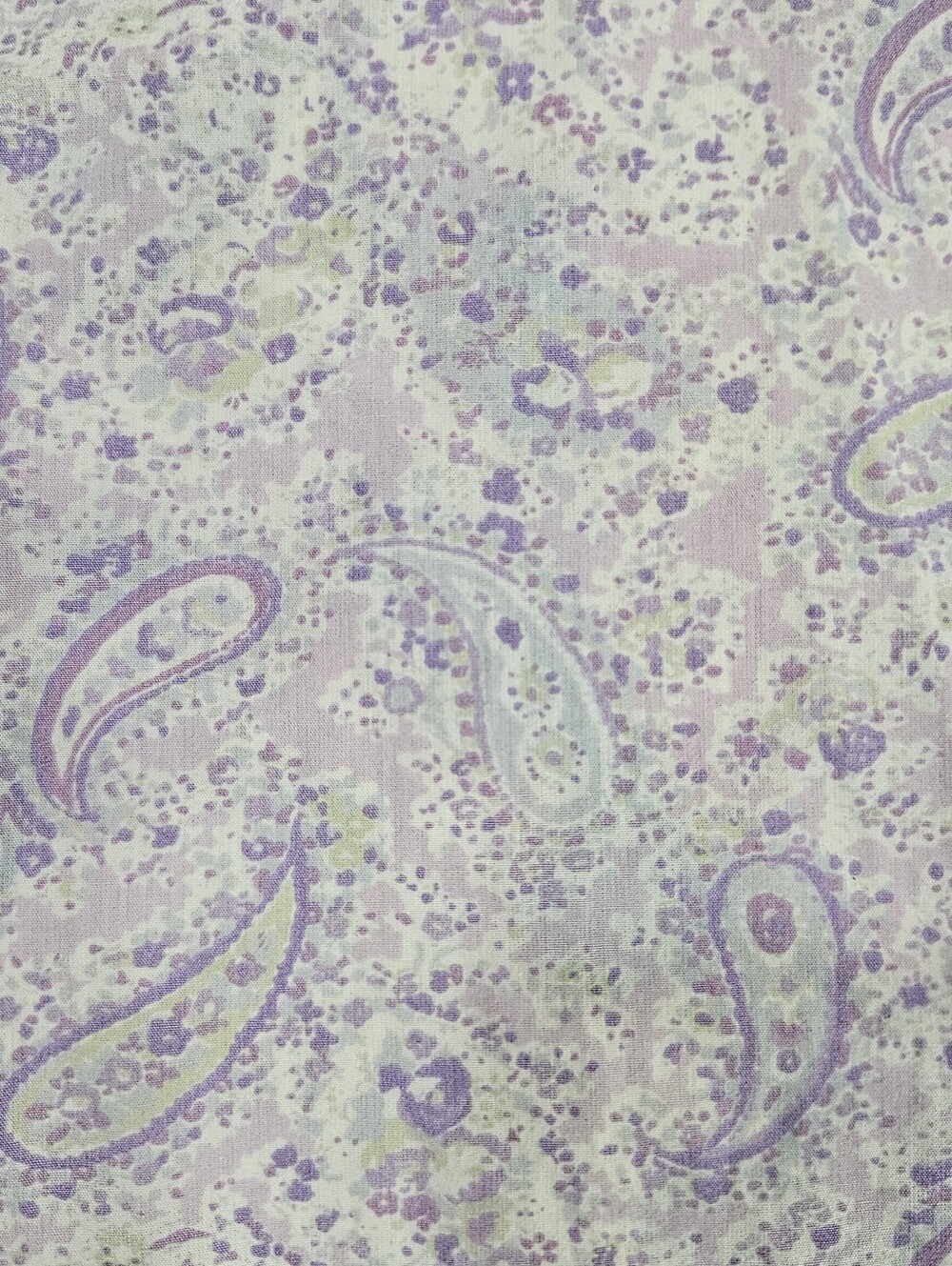 SIMPLY SHABBY CHIC Lavender Paisley Purple Jewel Ombre Window Panel Cotton 53x80